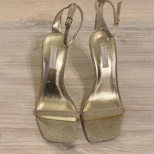 Nine West Glittering Gold Heels